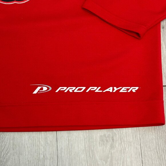 Vintage Pro Player Buffalo Sabres Goat Head NHL Red Practice Hockey Jersey Large - Picture 4 of 7
